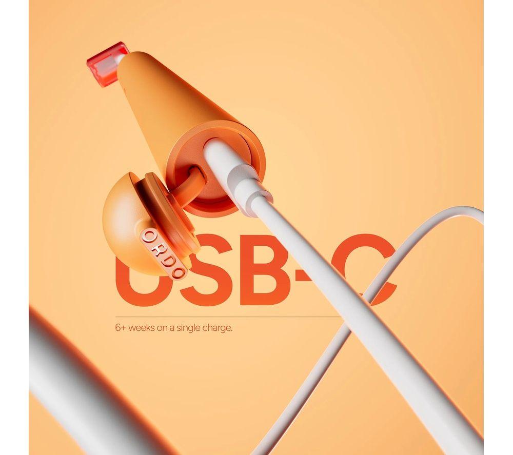 ORDO Sonic Edge Electric Toothbrush - Peach Sunrise image number 4 of 5