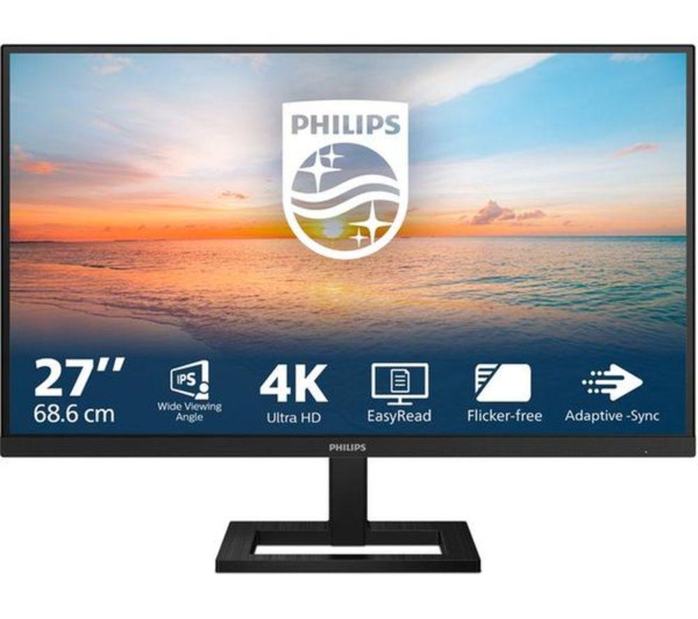 Philips 27E1n1900ae/00 4K Ultra Hd 27" Ips Wled Monitor - Black, Black
