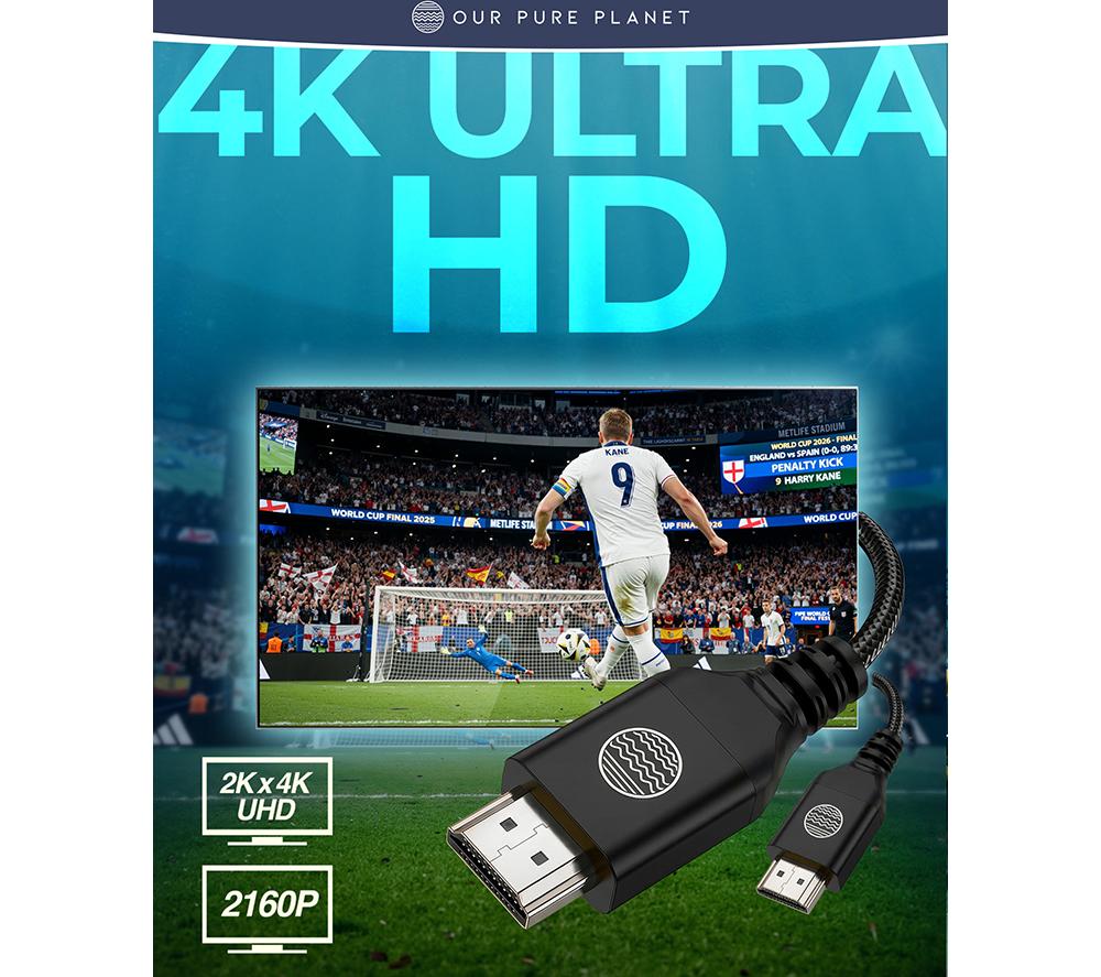 OUR PURE PLANET OPP079 High Speed HDMI Cable - 1.5 m image number 2 of 7