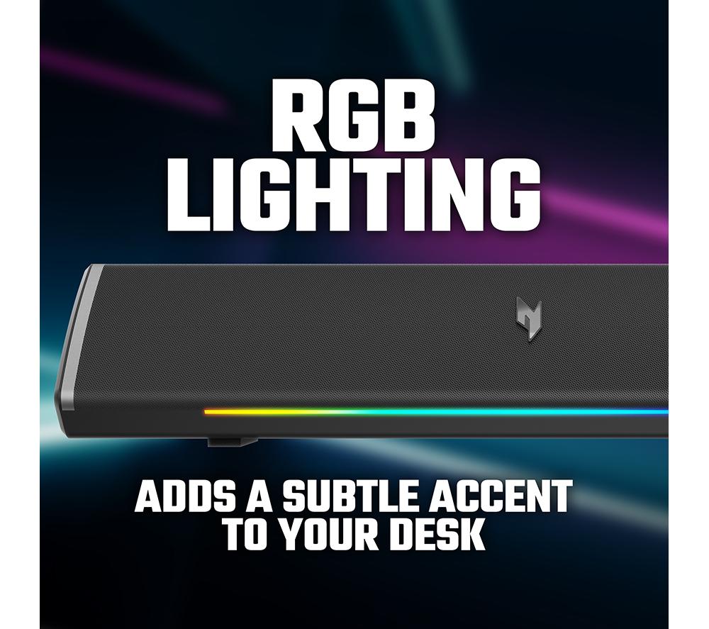 ACER Nitro 510 2.0 Bluetooth PC Soundbar - Black image number 6 of 7