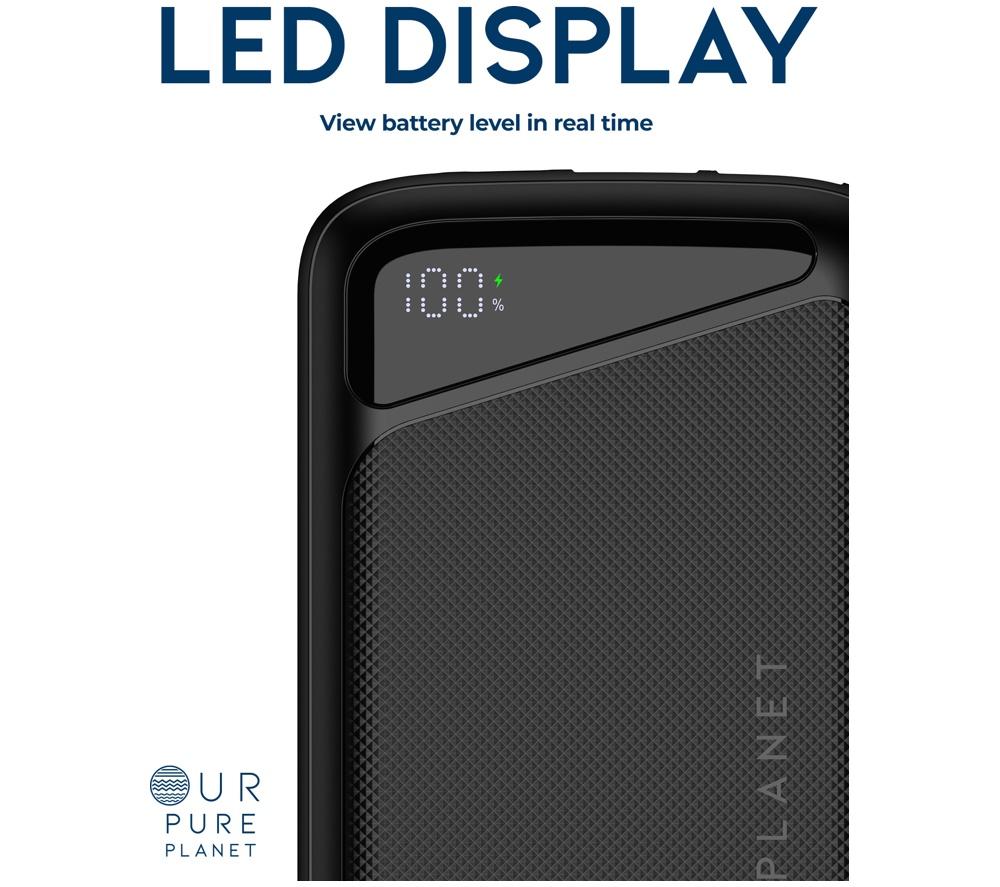 OUR PURE PLANET 20000 mAh Portable Power Bank - Black image number 4 of 8