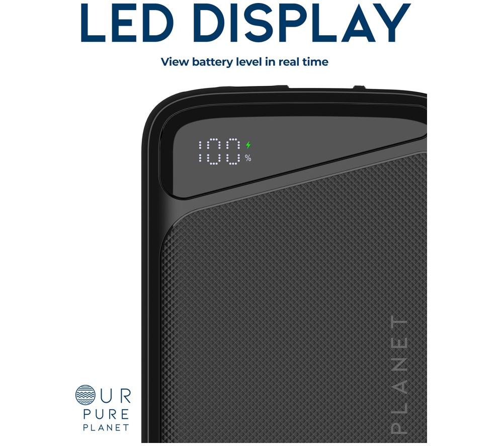 OUR PURE PLANET 5000 mAh Portable Power Bank - Black image number 3 of 8