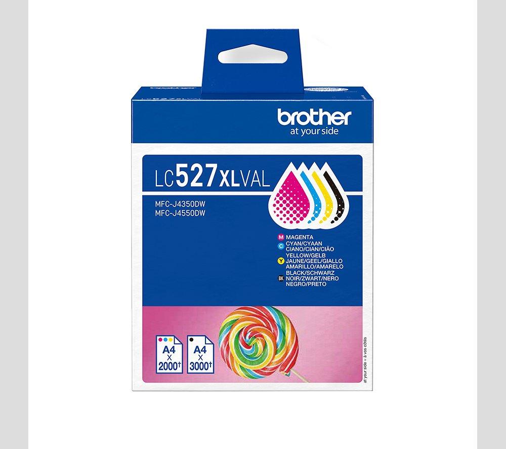 Brother Lc527xlval Cyan, Magenta, Yellow & Black Ink Cartridges - Multipack, Black,Cyan,Yellow,Magenta