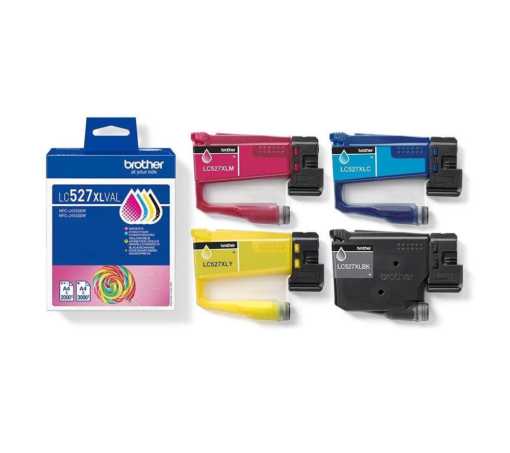 BROTHER LC527XLVAL Cyan, Magenta, Yellow & Black Ink Cartridges - Multipack image number 2 of 8
