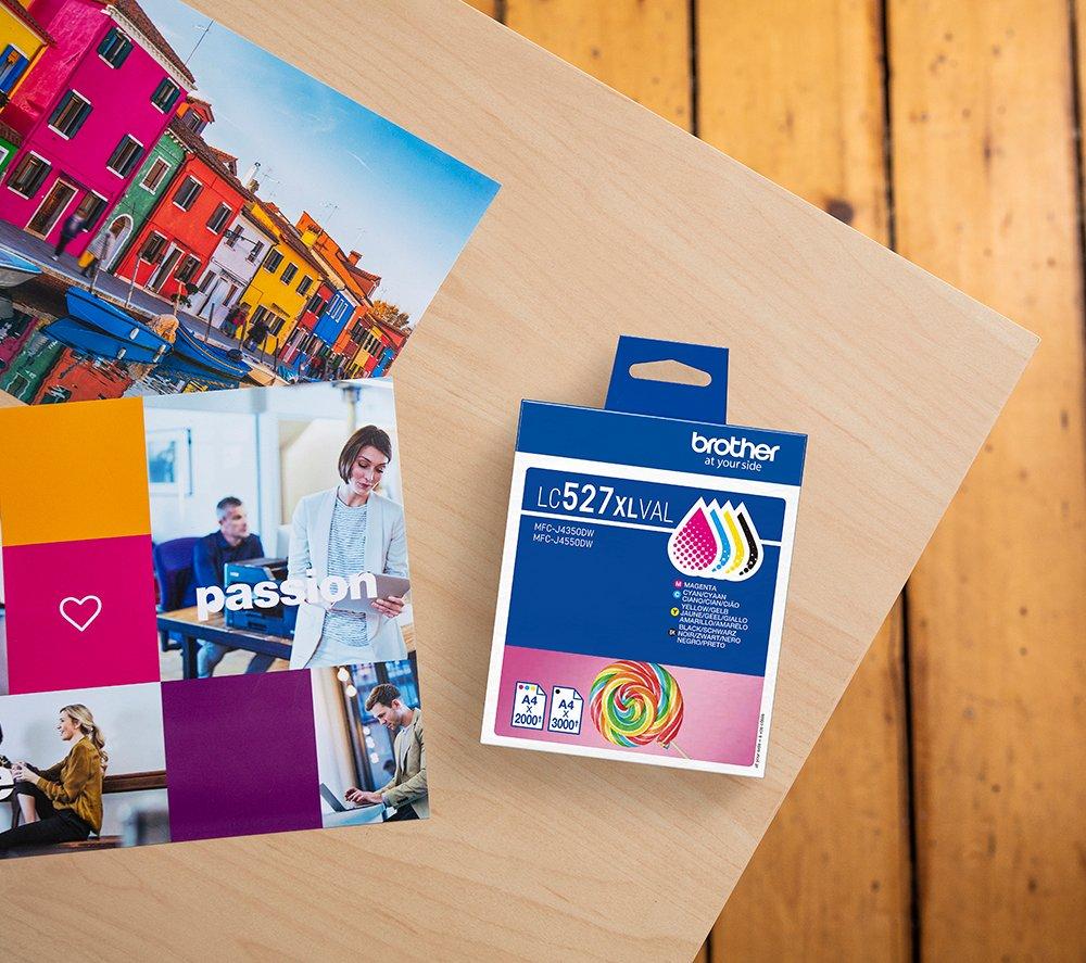 BROTHER LC527XLVAL Cyan, Magenta, Yellow & Black Ink Cartridges - Multipack image number 8 of 8