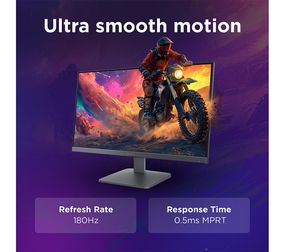 LENOVO LOQ 27Q-10 Quad HD 27" IPS LCD Gaming Monitor - Black image number 4 of 8