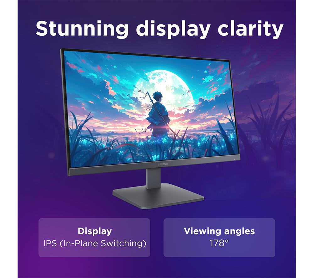LENOVO LOQ 27Q-10 Quad HD 27" IPS LCD Gaming Monitor - Black image number 5 of 8