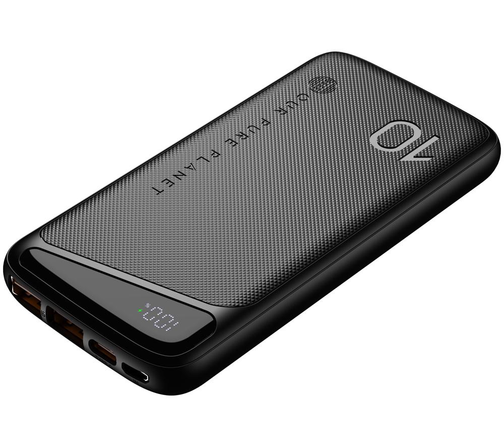 OUR PURE PLANET 10000 mAh Portable Power Bank - Black image number 8 of 8