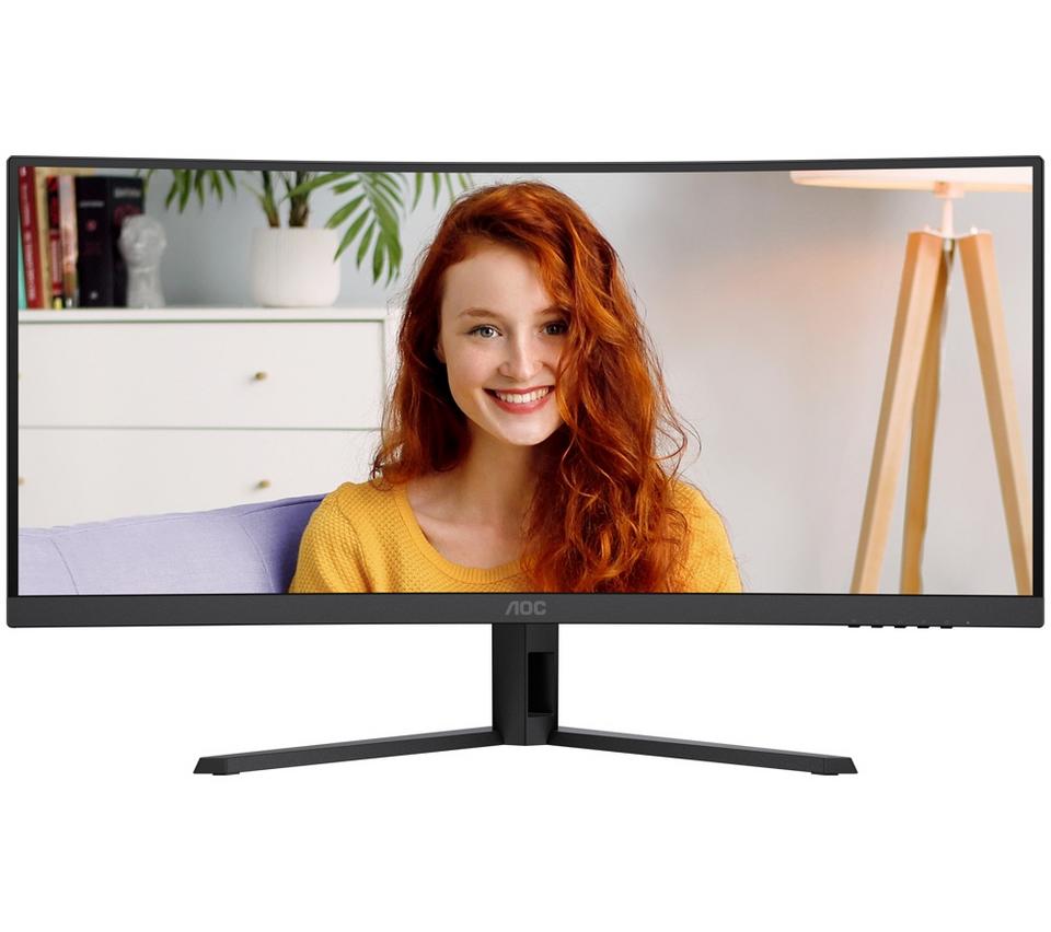 AOC CU34B3E Wide Quad HD 34" Curved VA WLED Monitor - Black