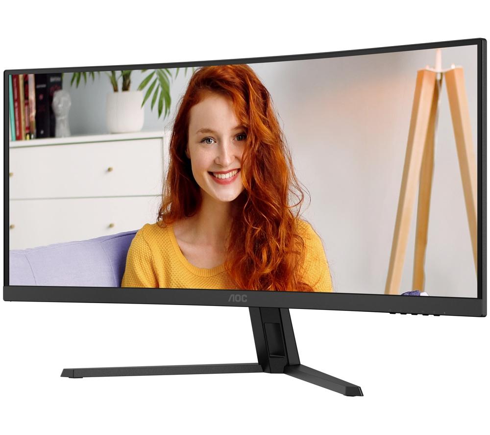 AOC CU34B3E Wide Quad HD 34" Curved VA WLED Monitor - Black image number 10 of 13