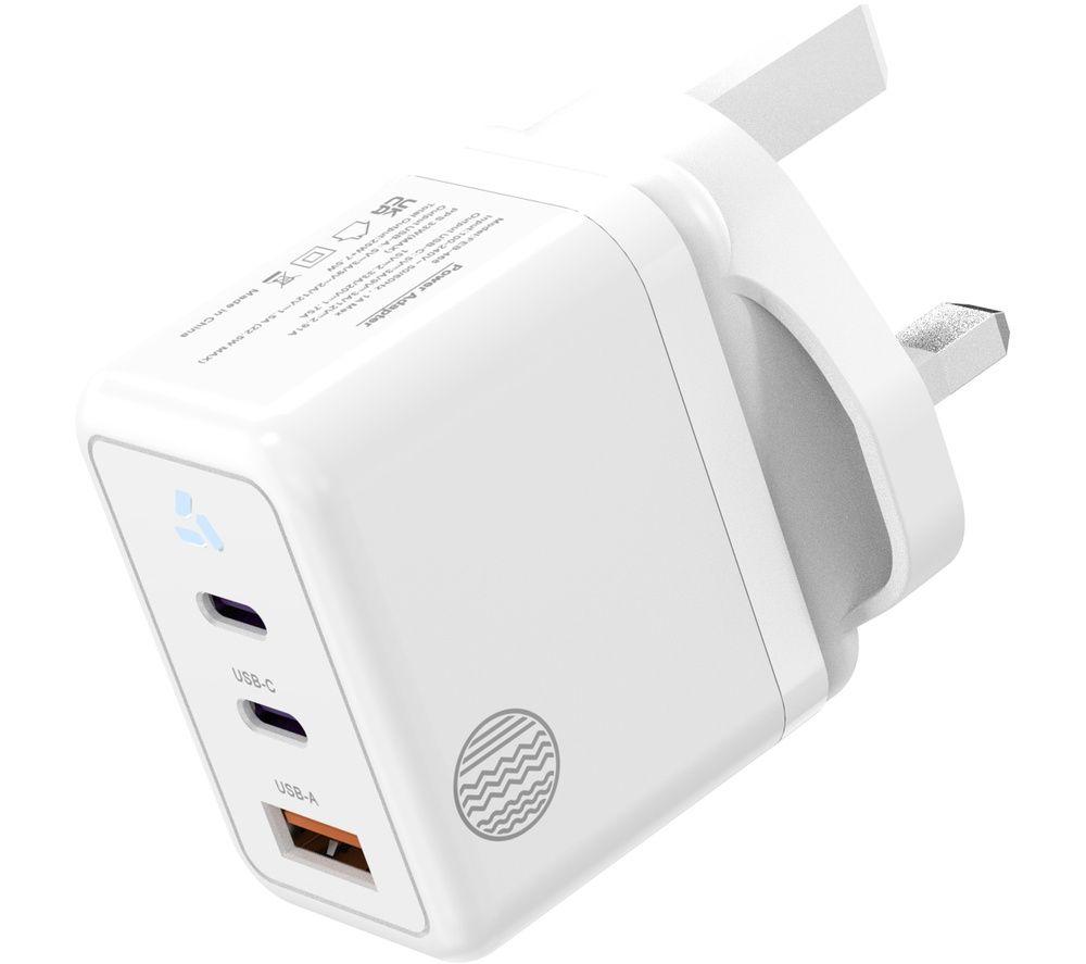 OUR PURE PLANET OPP014 2-Port 35 W GaN Wall Charger - White, White