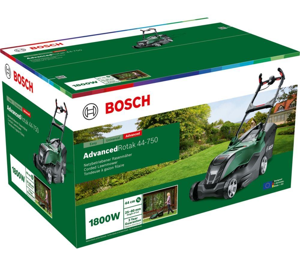 BOSCH AdvancedRotak 44-750 Corded Rotary Lawn Mower - Black and Green image number 2 of 7