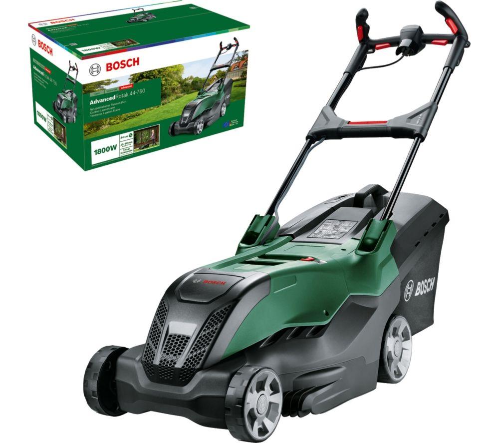 BOSCH AdvancedRotak 44-750 Corded Rotary Lawn Mower - Black and Green image number 3 of 7