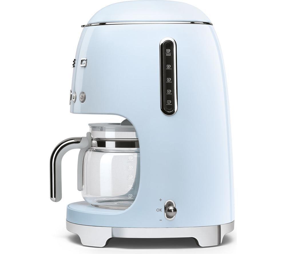 SMEG DCF02PBUK 50s Style Filter Coffee Machine - Pastel Blue image number 4 of 4
