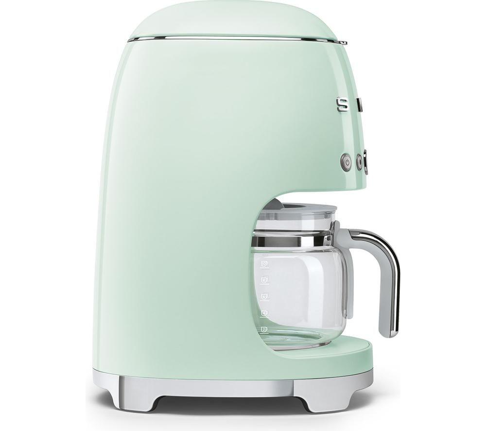 SMEG DCF02PGUK 50s Style Filter Coffee Machine - Pastel Green image number 2 of 4