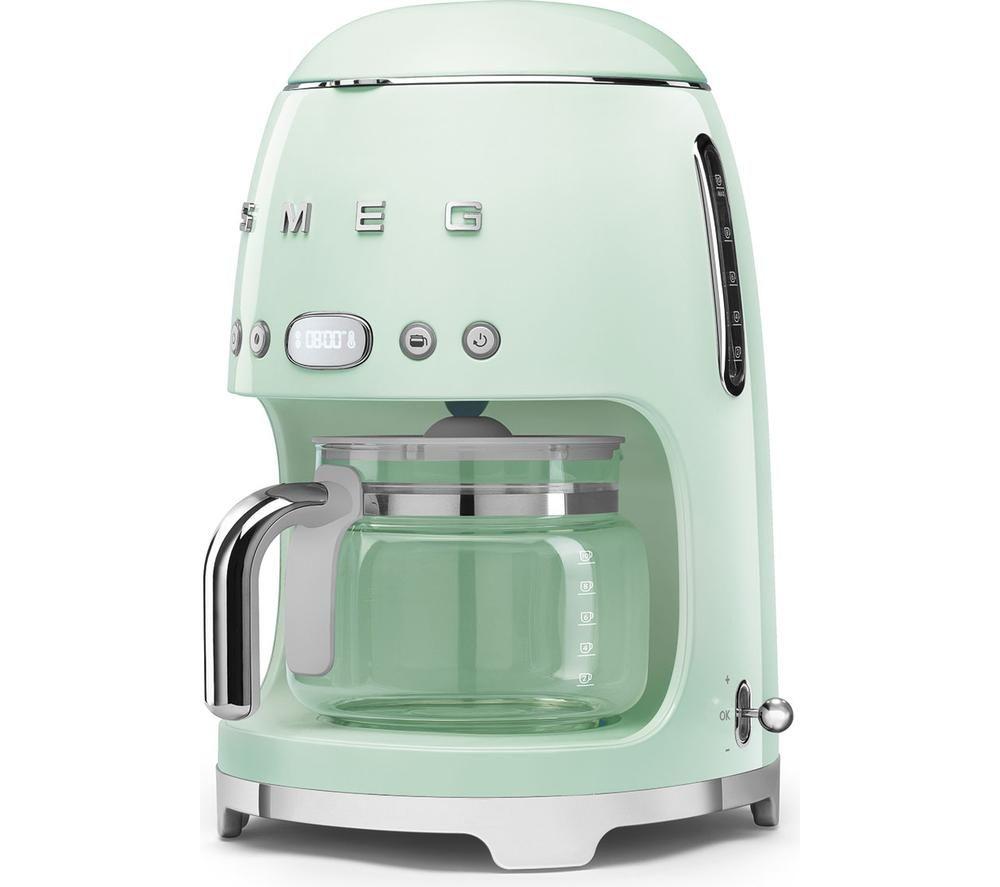 SMEG DCF02PGUK 50s Style Filter Coffee Machine - Pastel Green image number 3 of 4