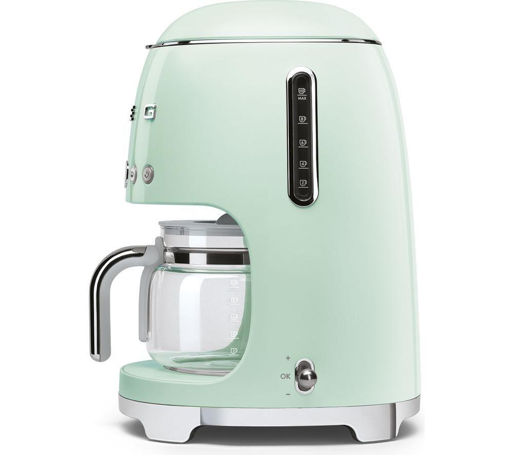 SMEG DCF02PGUK 50s Style Filter Coffee Machine - Pastel Green image number 4 of 4