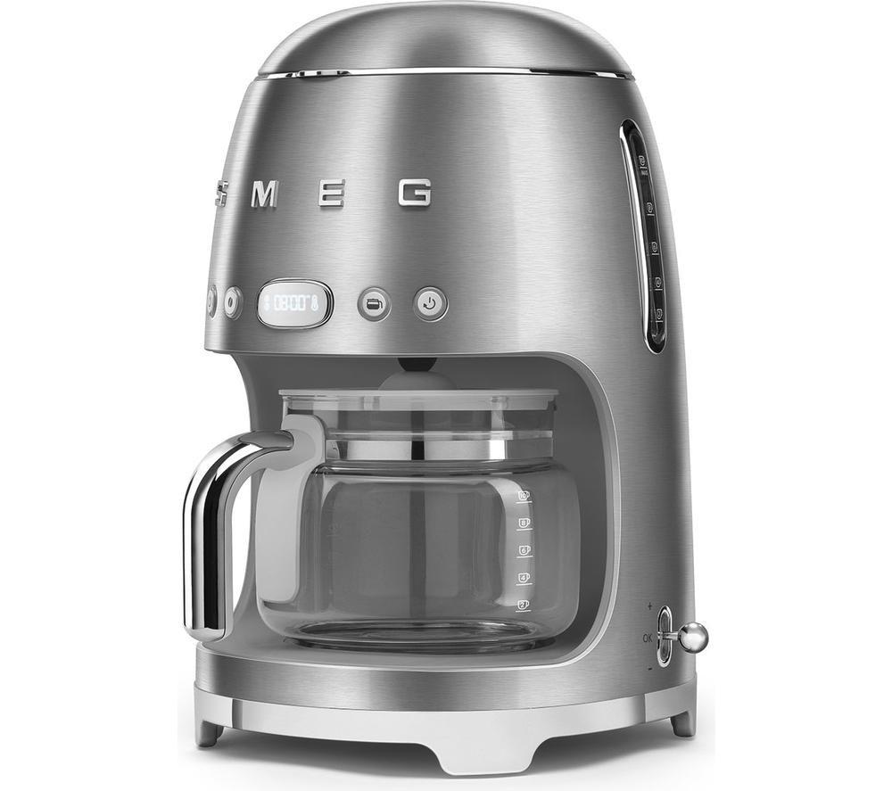 SMEG DCF02SSUK 50s Style Filter Coffee Machine - Stainless Steel image number 3 of 4