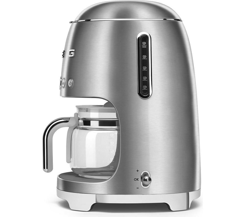 SMEG DCF02SSUK 50s Style Filter Coffee Machine - Stainless Steel image number 4 of 4