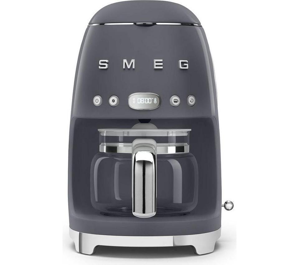 SMEG DCF02GRUK 50s Style Filter Coffee Machine - Slate Grey