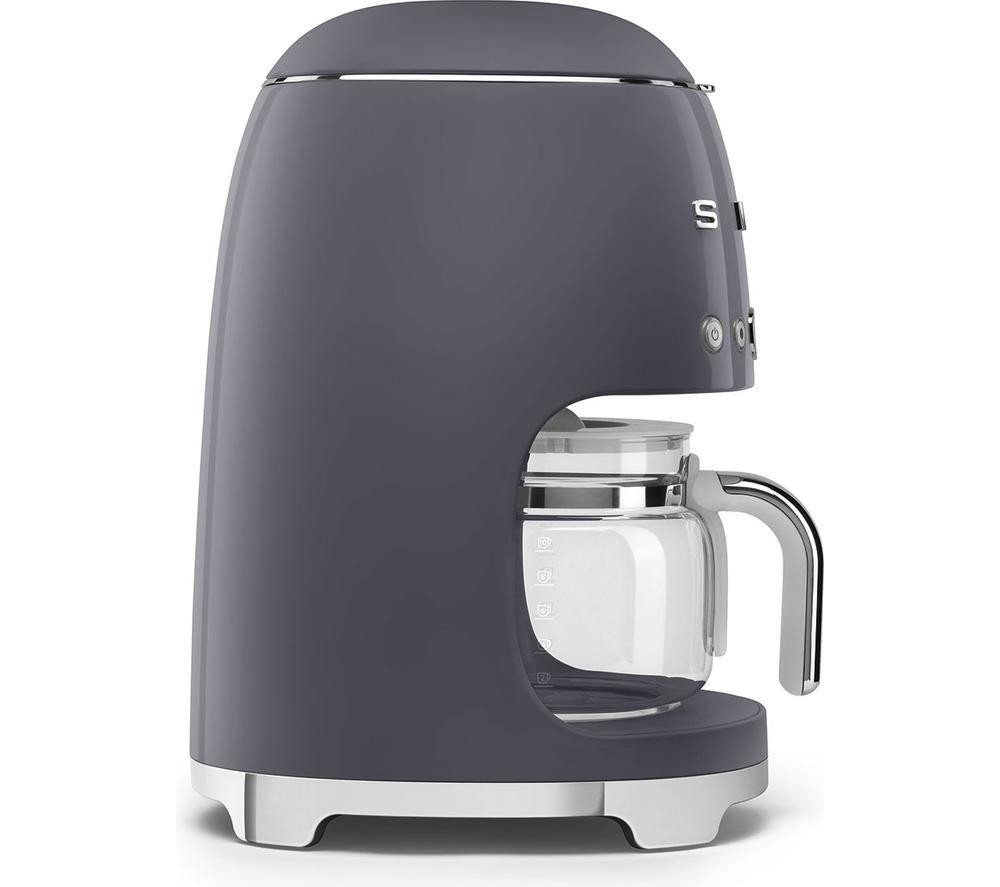 SMEG DCF02GRUK 50s Style Filter Coffee Machine - Slate Grey image number 2 of 4