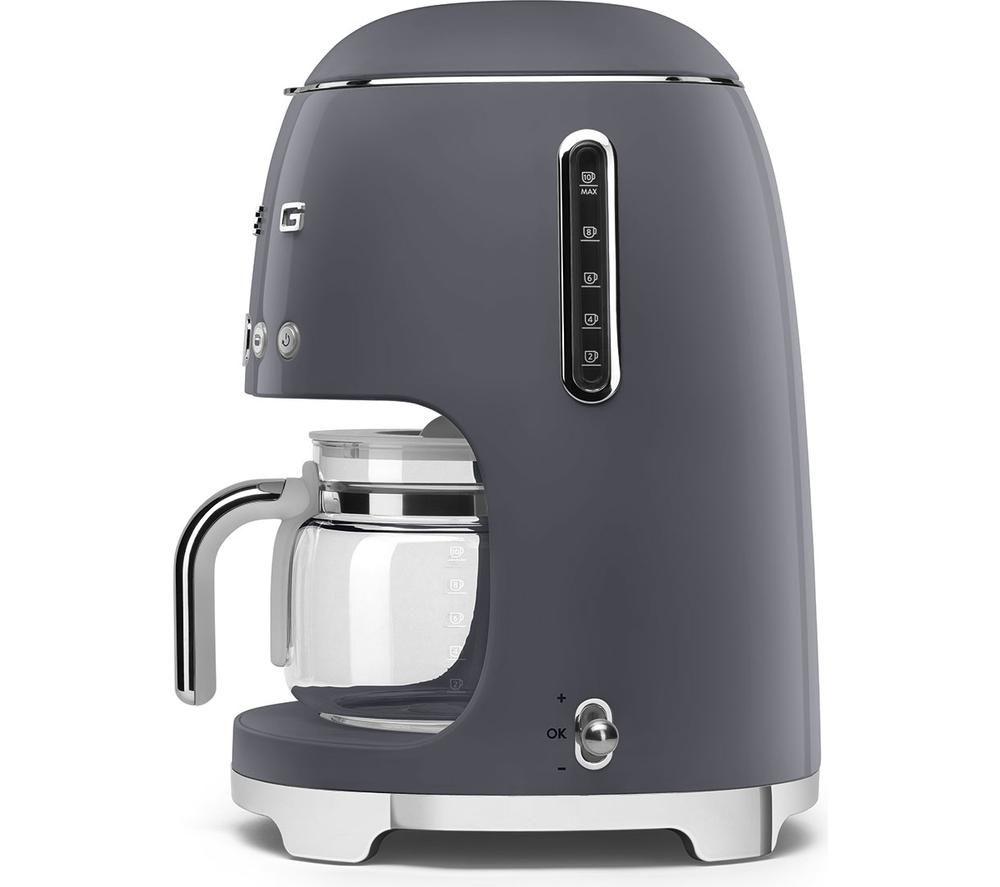 SMEG DCF02GRUK 50s Style Filter Coffee Machine - Slate Grey image number 4 of 4