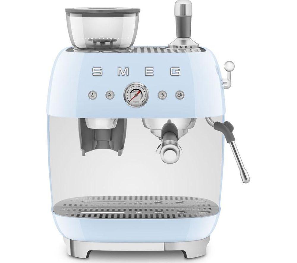 Smeg 50'S Style Egf03pbuk Coffee Machine - Pastel Blue, Blue