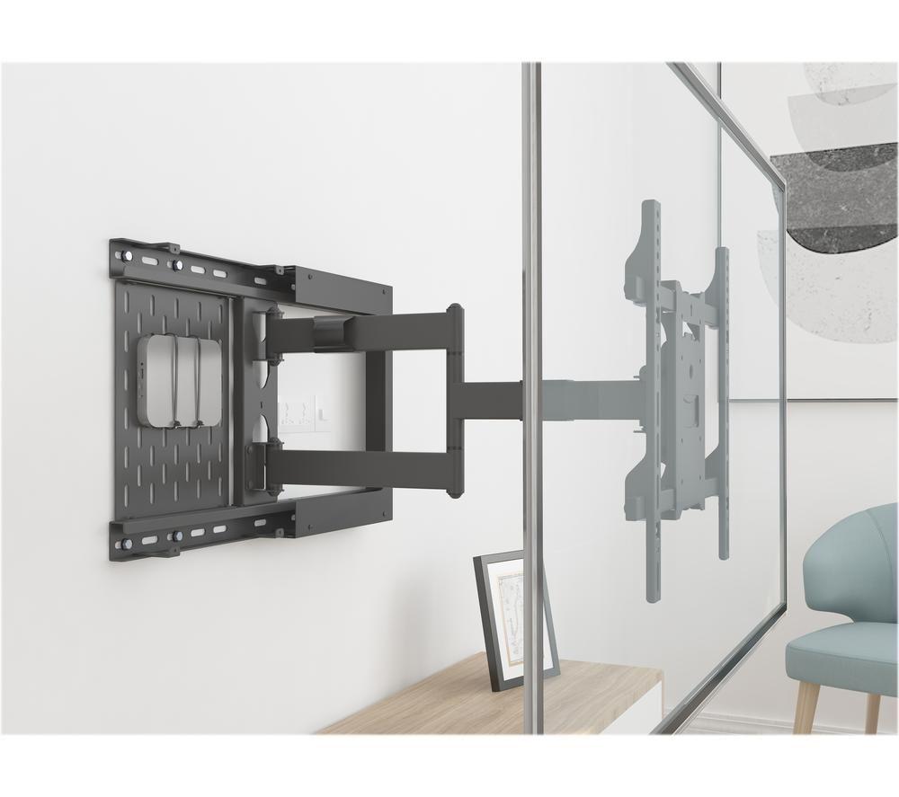 MULTIBRACKETS Hospitality Flex arm with STB Enclosure Tilt & Swivel 37 - 70" TV Bracket - Black image number 2 of 16