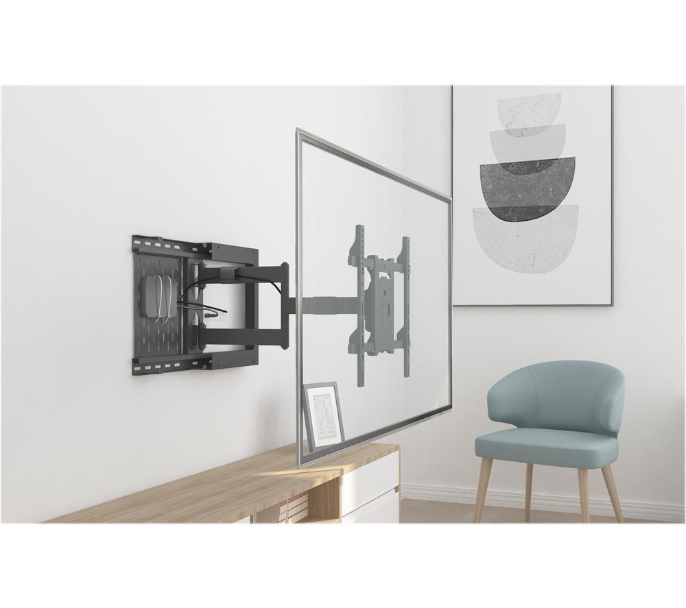 MULTIBRACKETS Hospitality Flex arm with STB Enclosure Tilt & Swivel 37 - 70" TV Bracket - Black image number 4 of 16