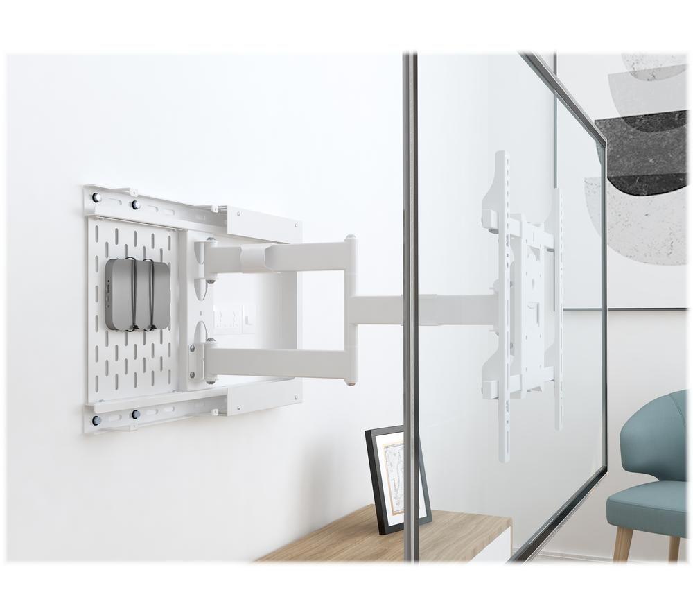 MULTIBRACKETS Hospitality Flex arm with STB Enclosure Tilt & Swivel 37 - 70" TV Bracket - White image number 2 of 17