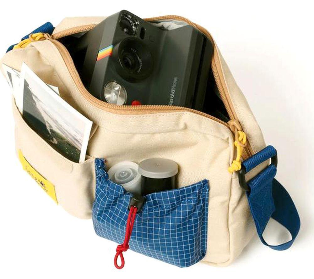 LONG WEEKEND Santa Fe Shoulder Camera Bag - Beige & Blue image number 5 of 5