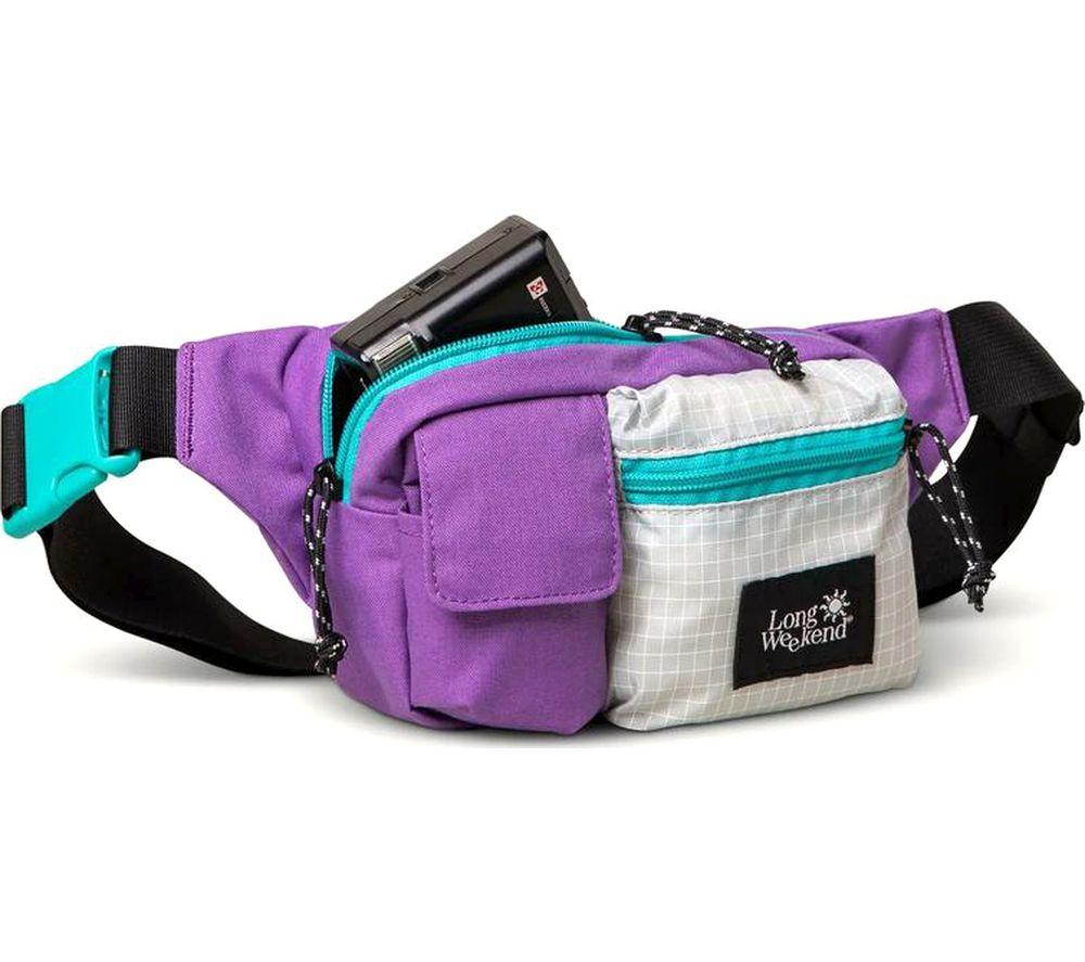 LONG WEEKEND Monterey Sling Soft Camera Case - Purple & Grey image number 7 of 7