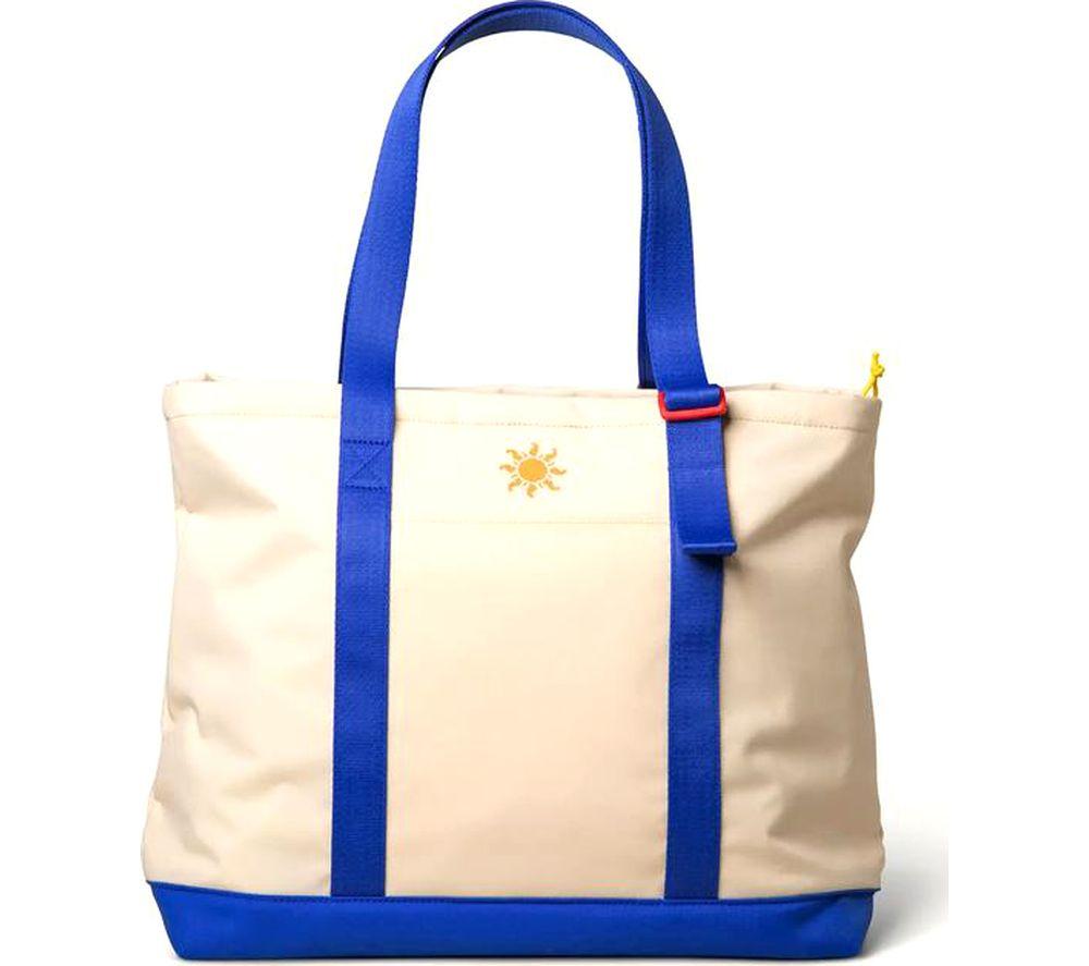 LONG WEEKEND Beacon 16" Laptop Tote Bag - Blue & Beige image number 5 of 5