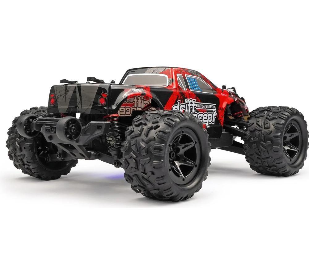 RCG 18-Series Remote Control Brushed Electric Monster Truck - Red image number 2 of 14