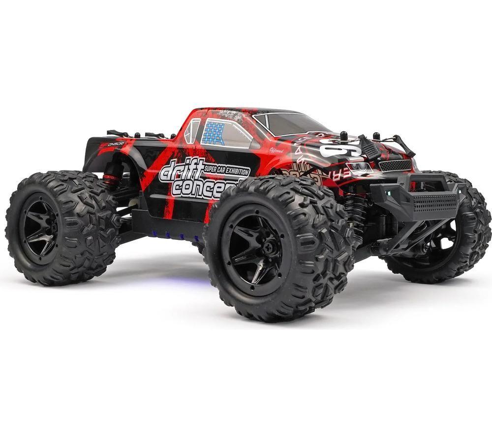 RCG 18-Series Remote Control Brushed Electric Monster Truck - Red image number 3 of 14