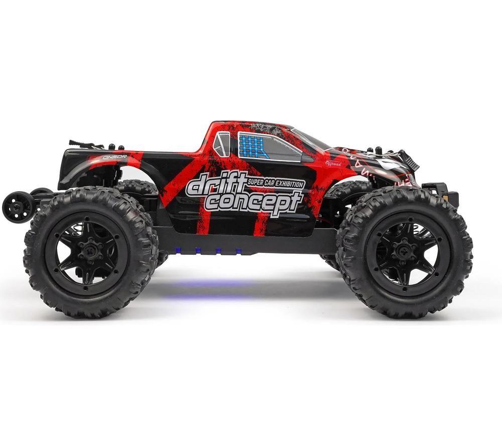 RCG 18-Series Remote Control Brushed Electric Monster Truck - Red image number 4 of 14