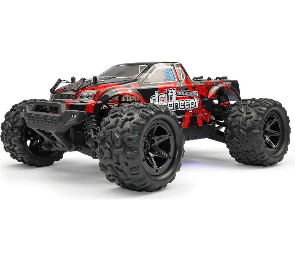 RCG 18-Series Remote Control Brushed Electric Monster Truck - Red image number 8 of 14