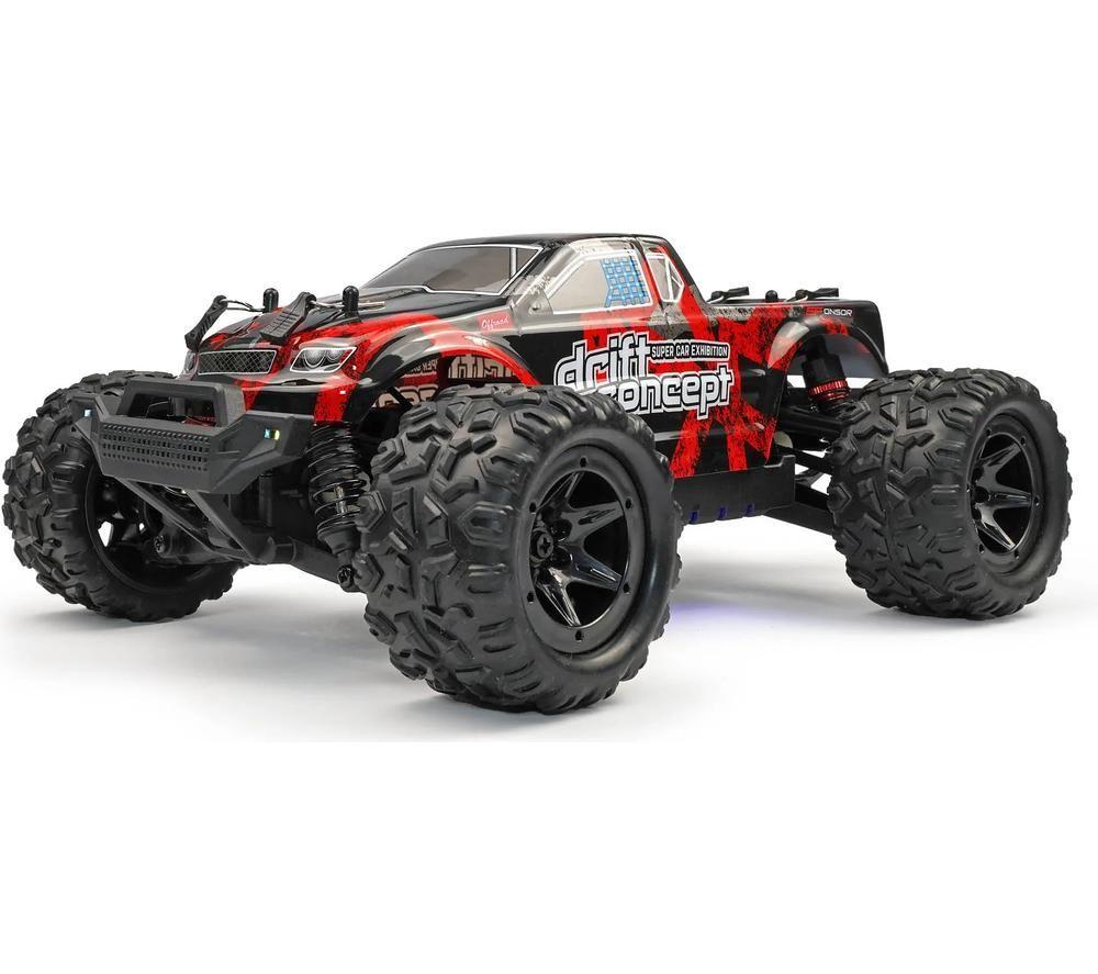 RCG 18-Series Remote Control Brushed Electric Monster Truck - Red image number 9 of 14