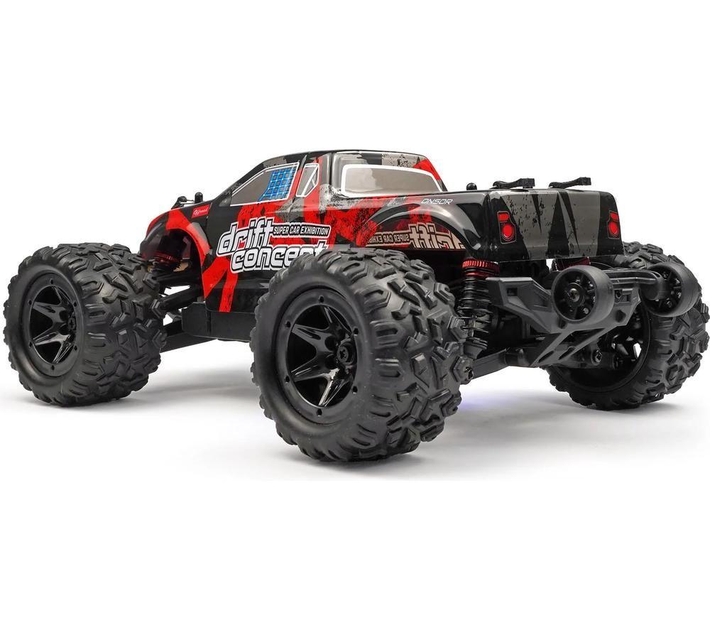 RCG 18-Series Remote Control Brushed Electric Monster Truck - Red image number 12 of 14