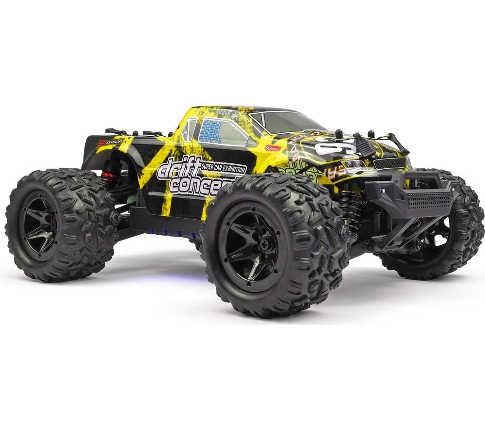 RCG 18-Series Remote Control Brushed Electric Monster Truck - Yellow image number 3 of 15