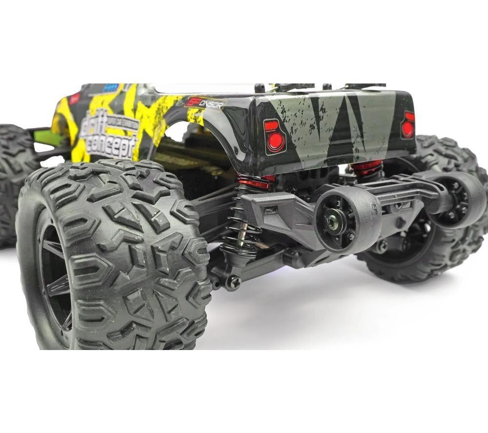 RCG 18-Series Remote Control Brushed Electric Monster Truck - Yellow image number 4 of 15