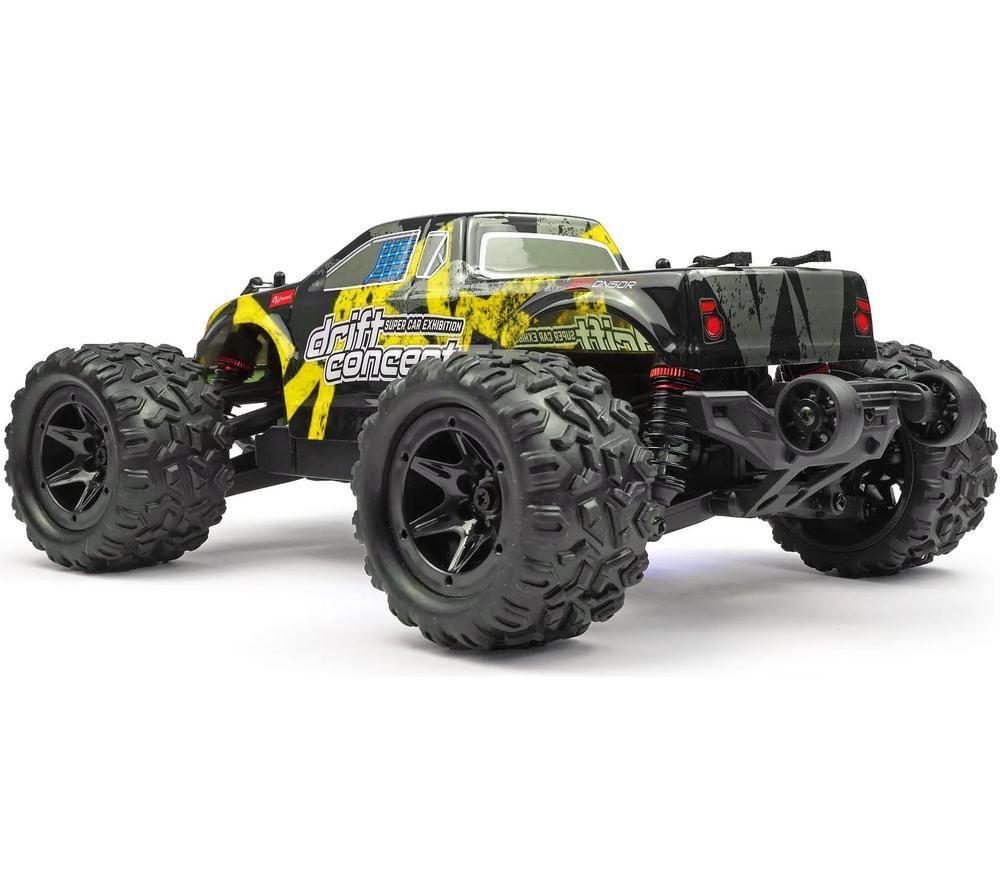 RCG 18-Series Remote Control Brushed Electric Monster Truck - Yellow image number 13 of 15