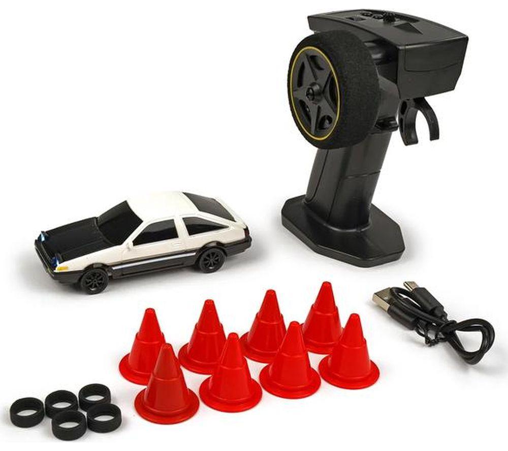 RCG Racing Micro DC Retro Drift Car - White & Black image number 2 of 12