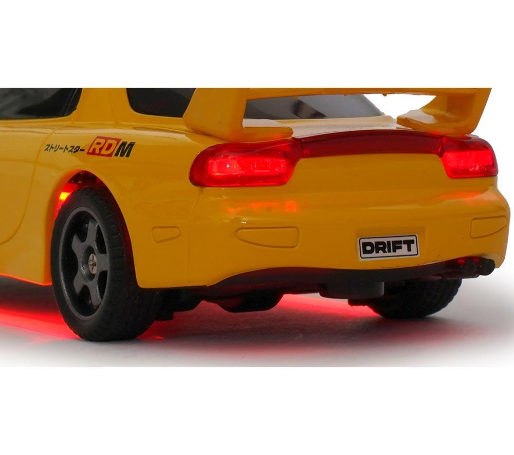 RCG Racing Micro DC 'Legends' JDM R7 Drift Car - Yellow image number 13 of 13