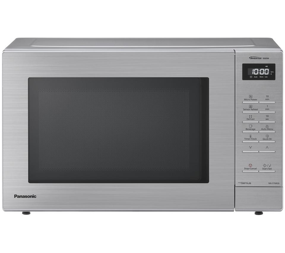 PANASONIC NN-ST68QBBPQ Compact Solo Microwave - Stainless Steel