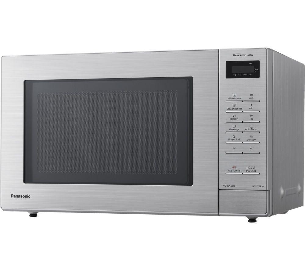 PANASONIC NN-ST68QBBPQ Compact Solo Microwave - Silver image number 2 of 8