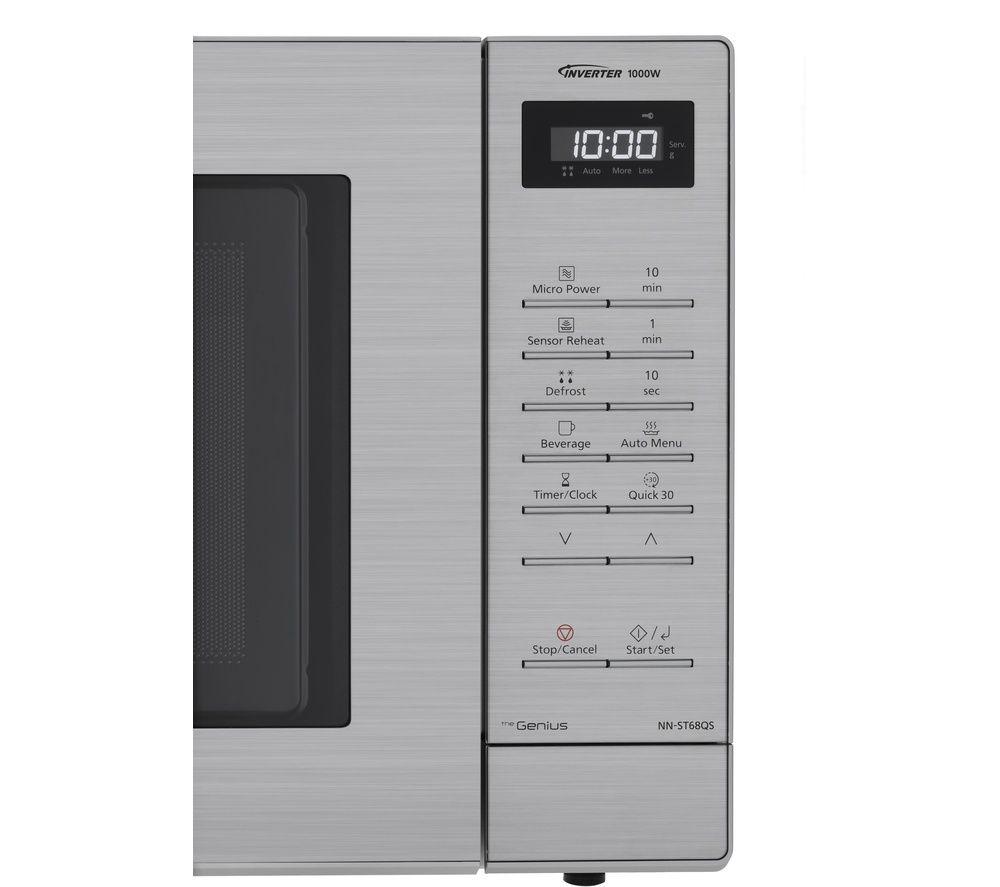 PANASONIC NN-ST68QBBPQ Compact Solo Microwave - Silver image number 3 of 8