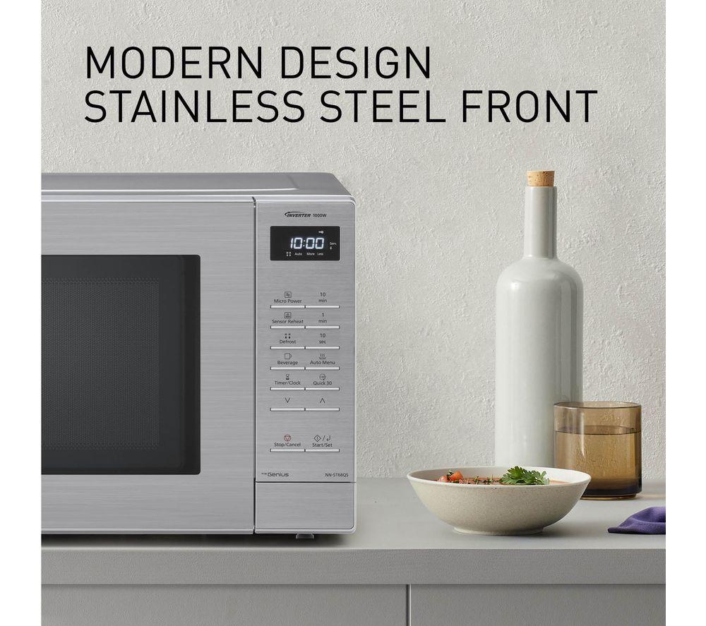 PANASONIC NN-ST68QBBPQ Compact Solo Microwave - Silver image number 7 of 8