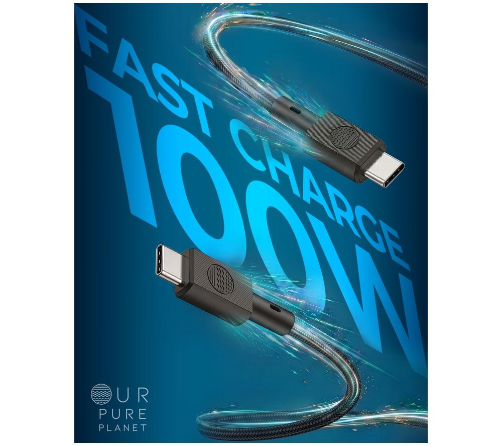 OUR PURE PLANET USB-C to USB-C 100 W cable, 1m image number 3 of 7