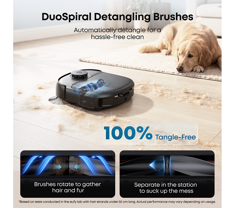 EUFY Omni C28 Pro Robot Vacuum & Mop with All-in-One Station & Accessory Kit - Black image number 6 of 10